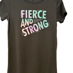 Champion Kids T-Shirt in Gray with Pastel Print XL (14-16)